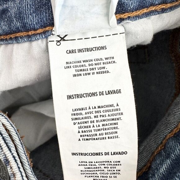 Buffalo David Bitton Jeans Mens 36x30 Ash-X Slim Stretch Crinkled Light Wash - Picture 13 of 16